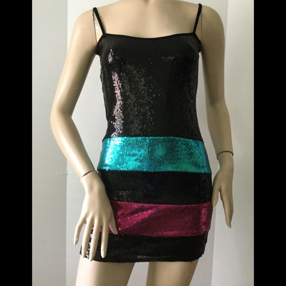 Hollyworld Sequined Spaghetti Strap Dress